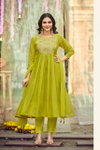 Noor By Ossm Mal Chanderi Embroidery Wholesale Kurti With Bottom Dupatta In India